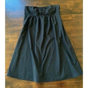 The Limited Sleeveless Empire Black Lined Chiffon Dress Medium Large M/L sz 8